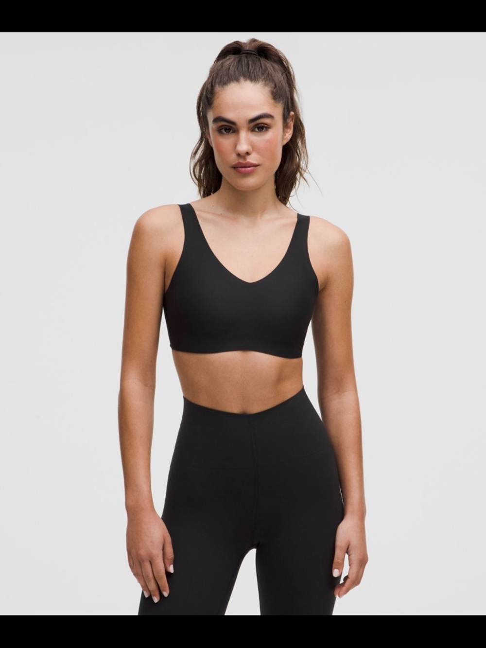 Lululemon Black Seamless Sports Bra - Size B/C Cup